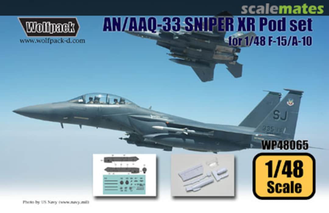 Boxart AN/AAQ-33 SNIPER XR Targeting Pod Set for F-15/A-10 WP48065 Wolfpack Boxart AN/AAQ-33 SNIPER XR Targeting Pod Set for F-15/A-10 WP48065 Wolfpack