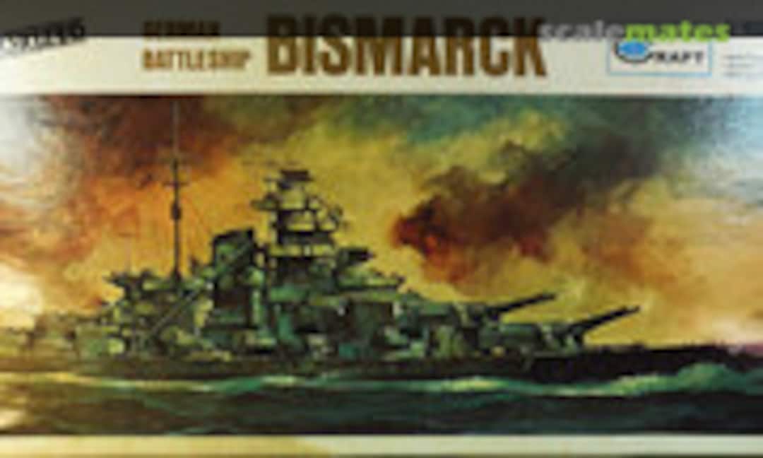 1:450 German Battleship Bismarck (Minicraft Hasegawa A-7:800)