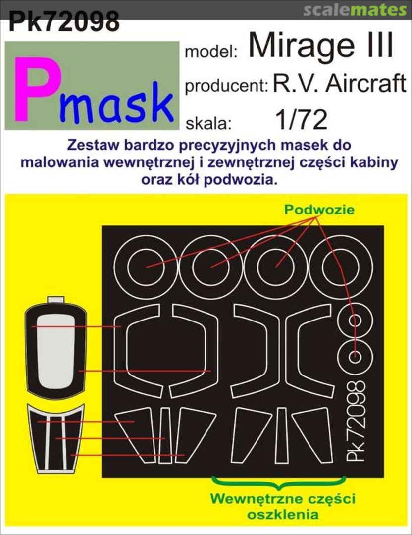 Boxart Mirage III PK72098 Pmask Boxart Mirage III PK72098 Pmask