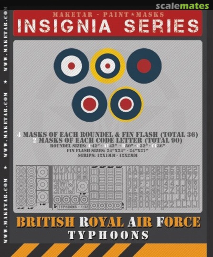 Boxart RAF Hawker Typhoons MM32041K Maketar Boxart RAF Hawker Typhoons MM32041K Maketar
