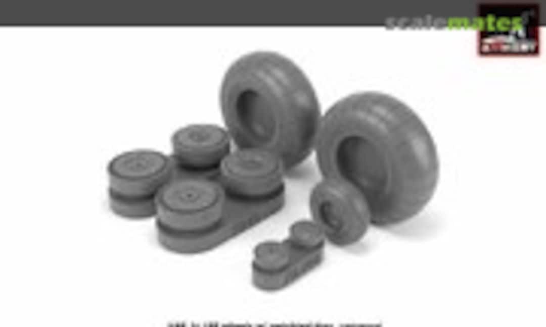 1:48 Junkers Ju 188 wheels w/ weighted tires (Armory AW48203) AW48203