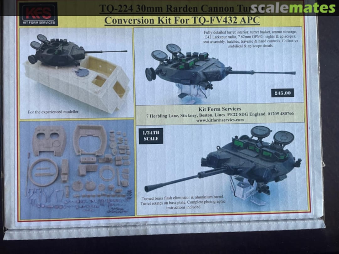 Boxart Rarden Turret Conversion for FV432 TQ-224 Kit Form Services Boxart Rarden Turret Conversion for FV432 TQ-224 Kit Form Services