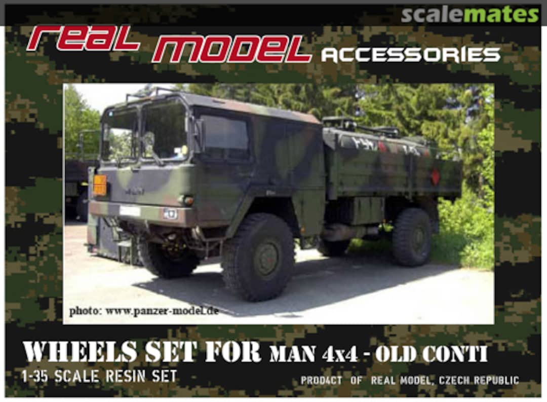 Boxart Wheels set for MAN 4x4 - 4pcs RMA35060 Real Model Boxart Wheels set for MAN 4x4 - 4pcs RMA35060 Real Model