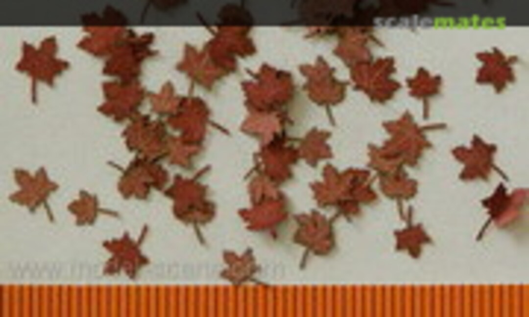 1:48 Leaves - Maple - Dry leaves, red colour (Model Scene L4-201) L4-201