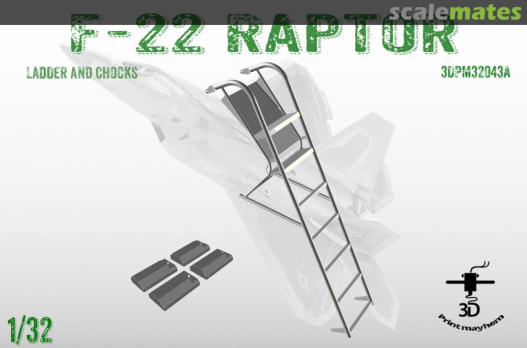 Boxart Boarding Ladder and Wheelchocks for F-22 3DPM32043A 3D Print Mayhem Boxart Boarding Ladder and Wheelchocks for F-22 3DPM32043A 3D Print Mayhem