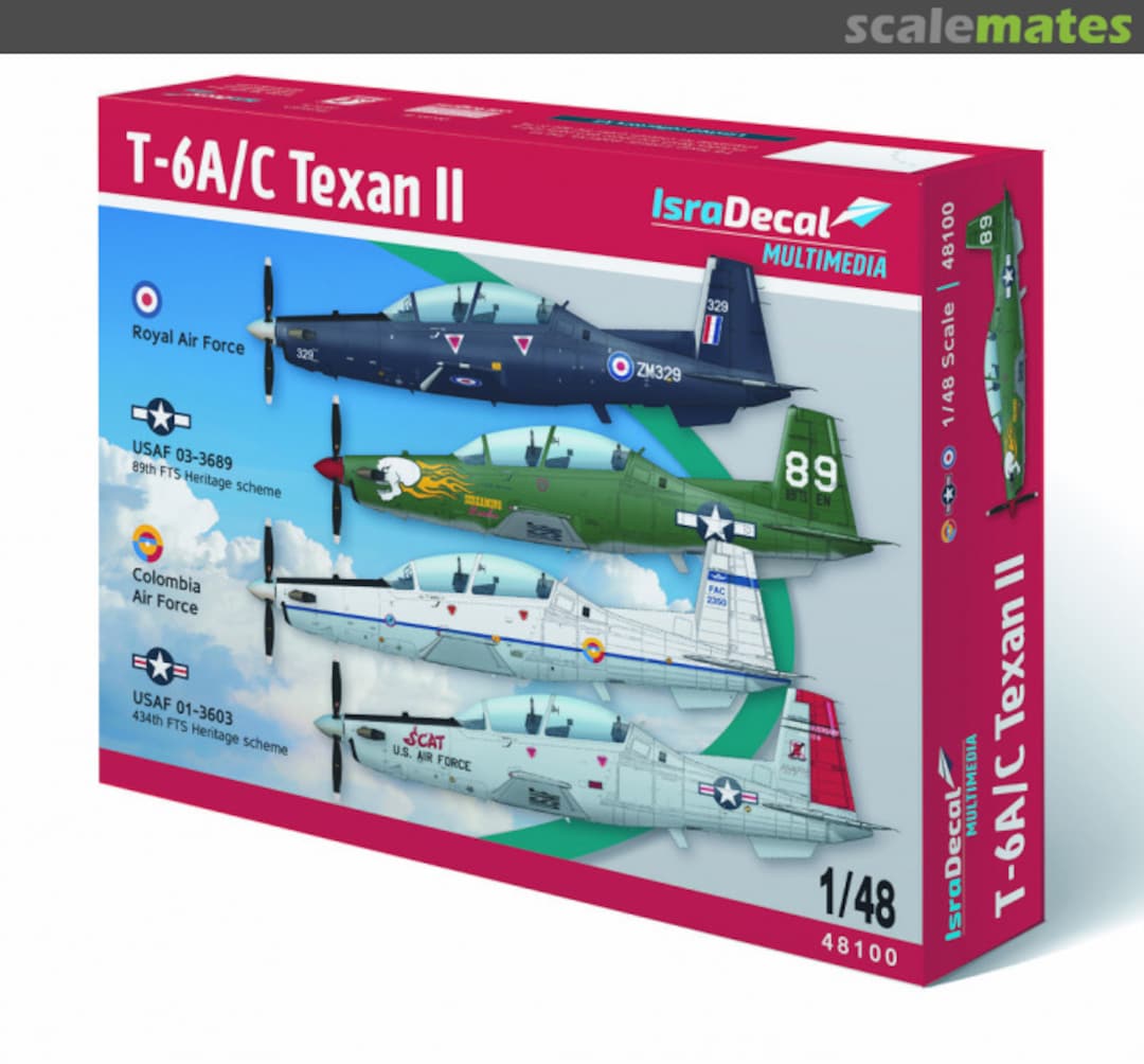 Boxart T-6A/C Texan II 48100 IsraDecal Studio