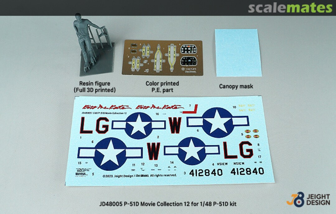 Contents P-51D Mustang Decal set JD-48005 Jeight Design