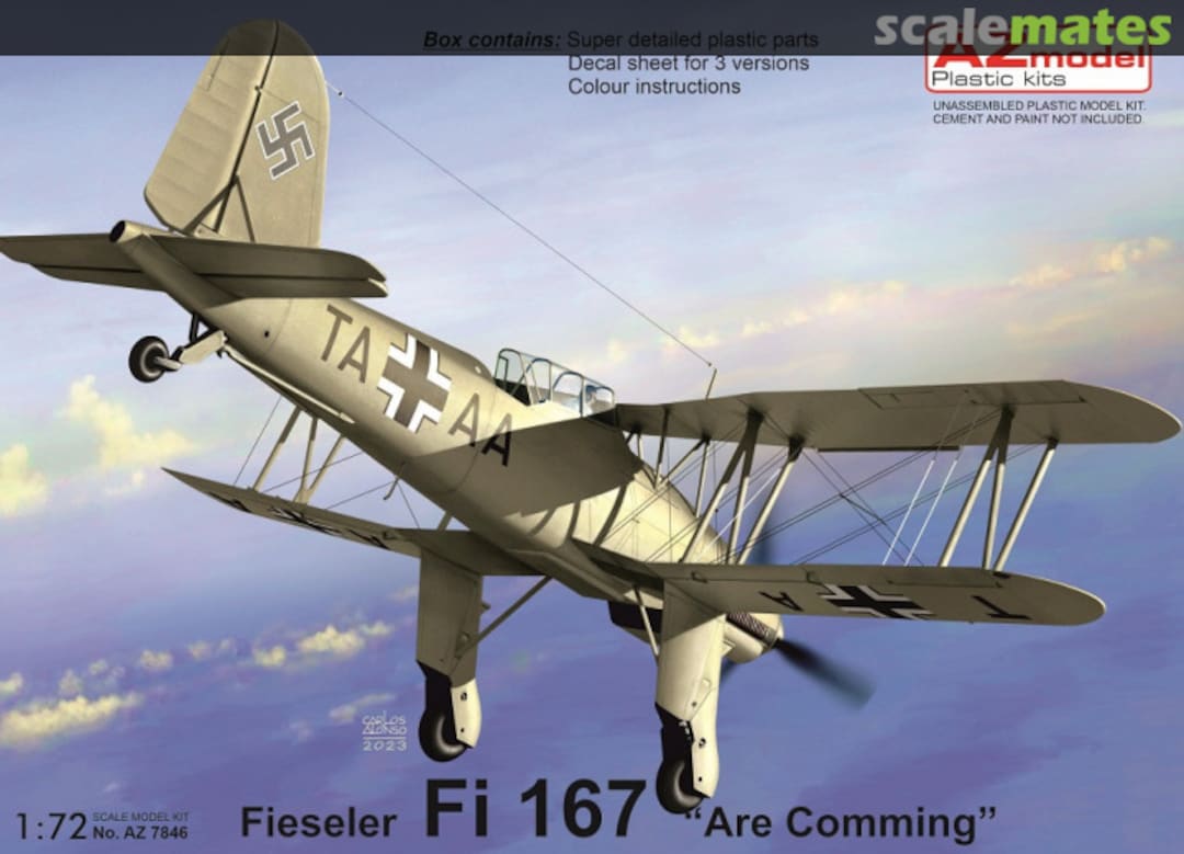 Boxart Fieseler Fi 167 "Are Comming" AZ7846 AZmodel