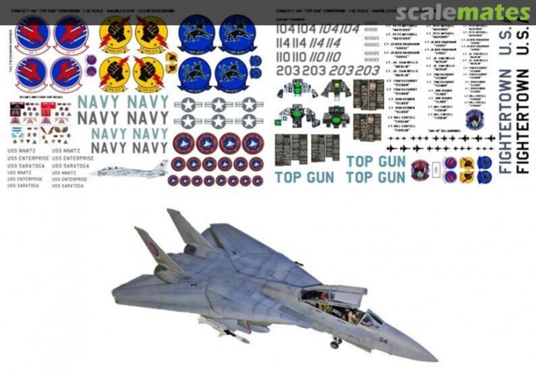 Boxart F-14A Tomcat Top Gun Conversion Decals Unknown Boxart F-14A Tomcat Top Gun Conversion Decals Unknown