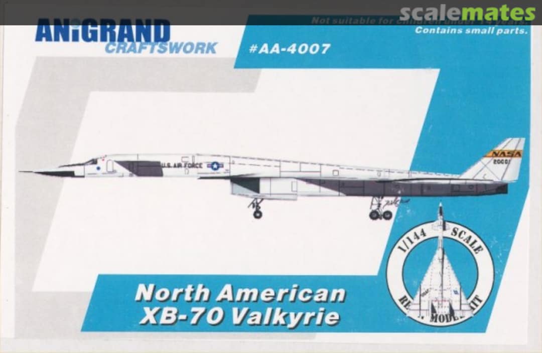 Boxart North American XB-70 Valkyrie AA-4007 Anigrand Craftswork Boxart North American XB-70 Valkyrie AA-4007 Anigrand Craftswork