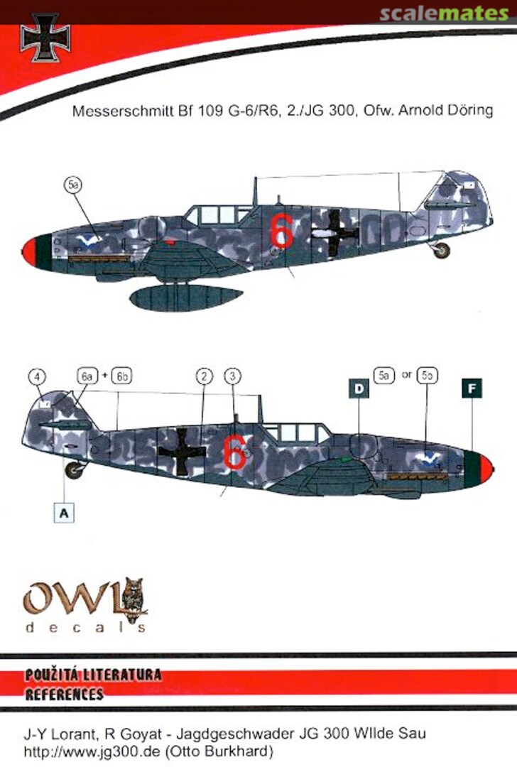 Boxart Messerschmitt Bf 109 G-6/R6 2./JG 300 DS48009 OWL Boxart Messerschmitt Bf 109 G-6/R6 2./JG 300 DS48009 OWL