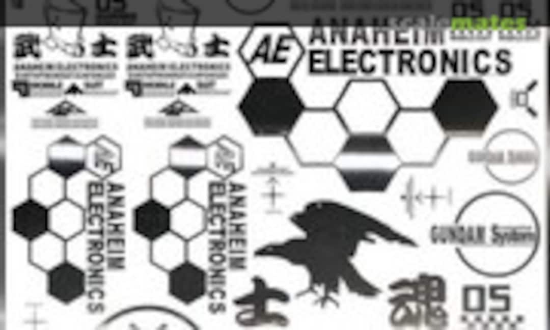 No Metal Stickers for 1/100 1/144 AE MS Gundam (Easy Decal 2720-1) 2720-1