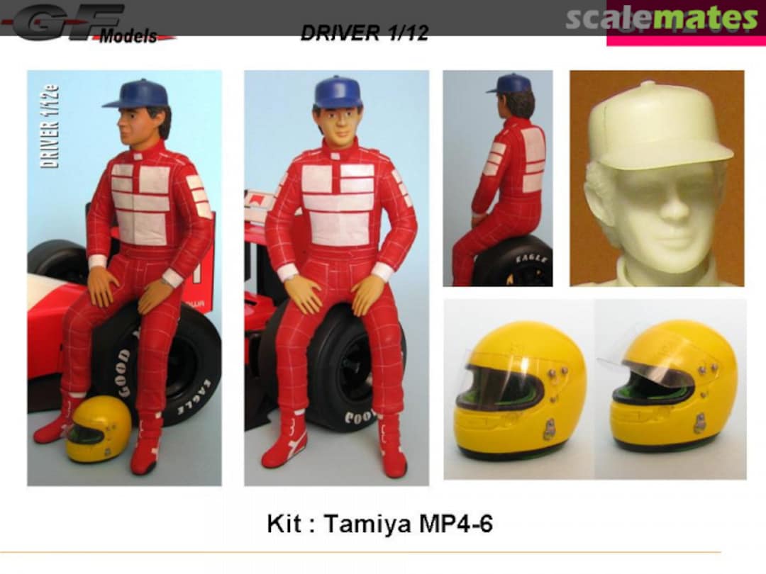 Boxart Driver Figure Senna McLaren MP4/6 GF-12-007 GF Models Boxart Driver Figure Senna McLaren MP4/6 GF-12-007 GF Models