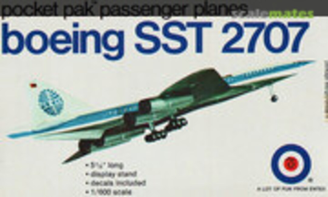 1:600 Boeing SST 2707 (Entex Industries 8496S) 8496S