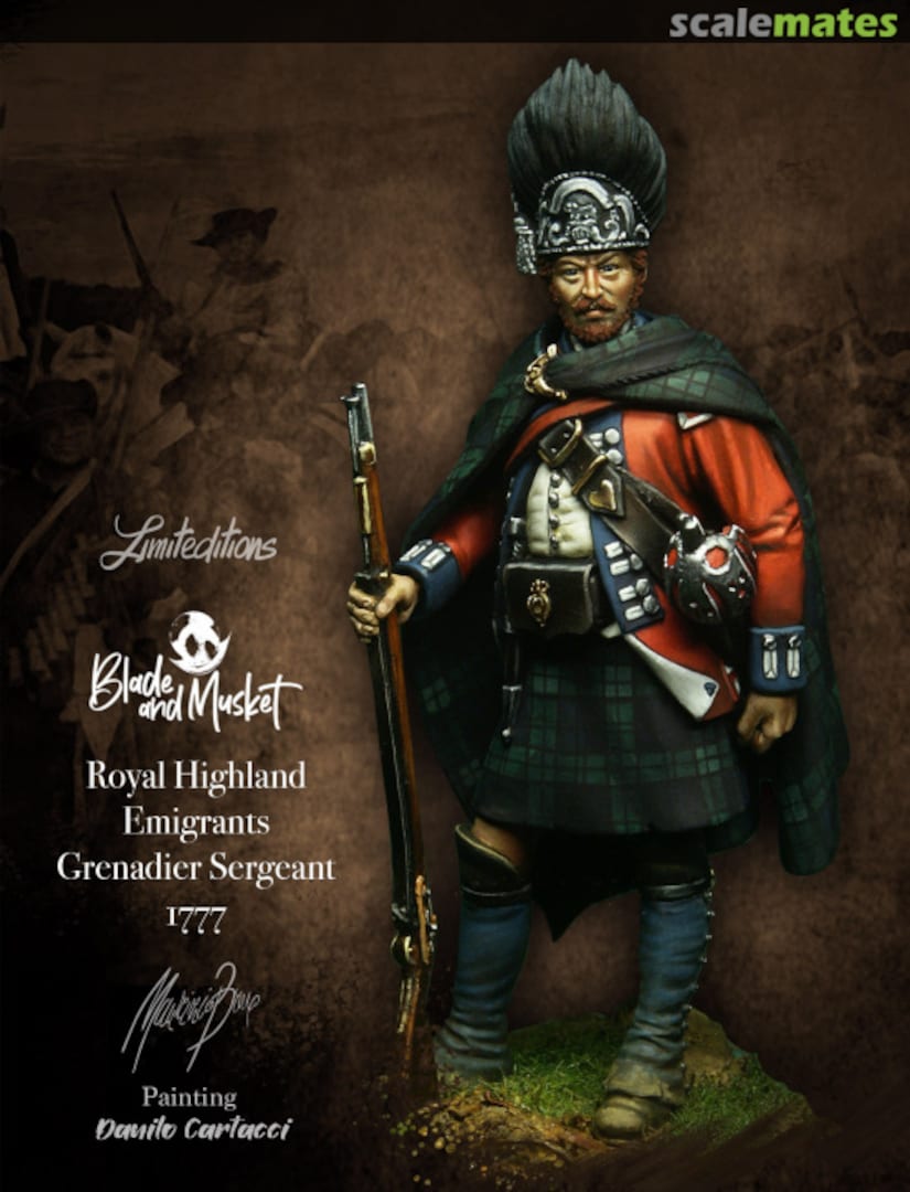 Boxart “ Grenadier Sergeant - Royal Highlander Emigrates 1777” . None Blade and Musket Boxart “ Grenadier Sergeant - Royal Highlander Emigrates 1777” . None Blade and Musket