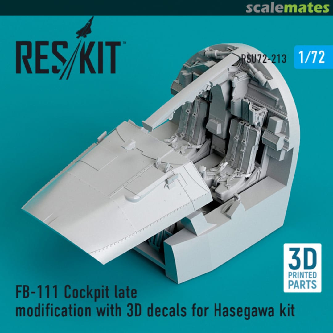Boxart FB-111 - cockpit late modification with 3D decals RSU72-0213 ResKit Boxart FB-111 - cockpit late modification with 3D decals RSU72-0213 ResKit