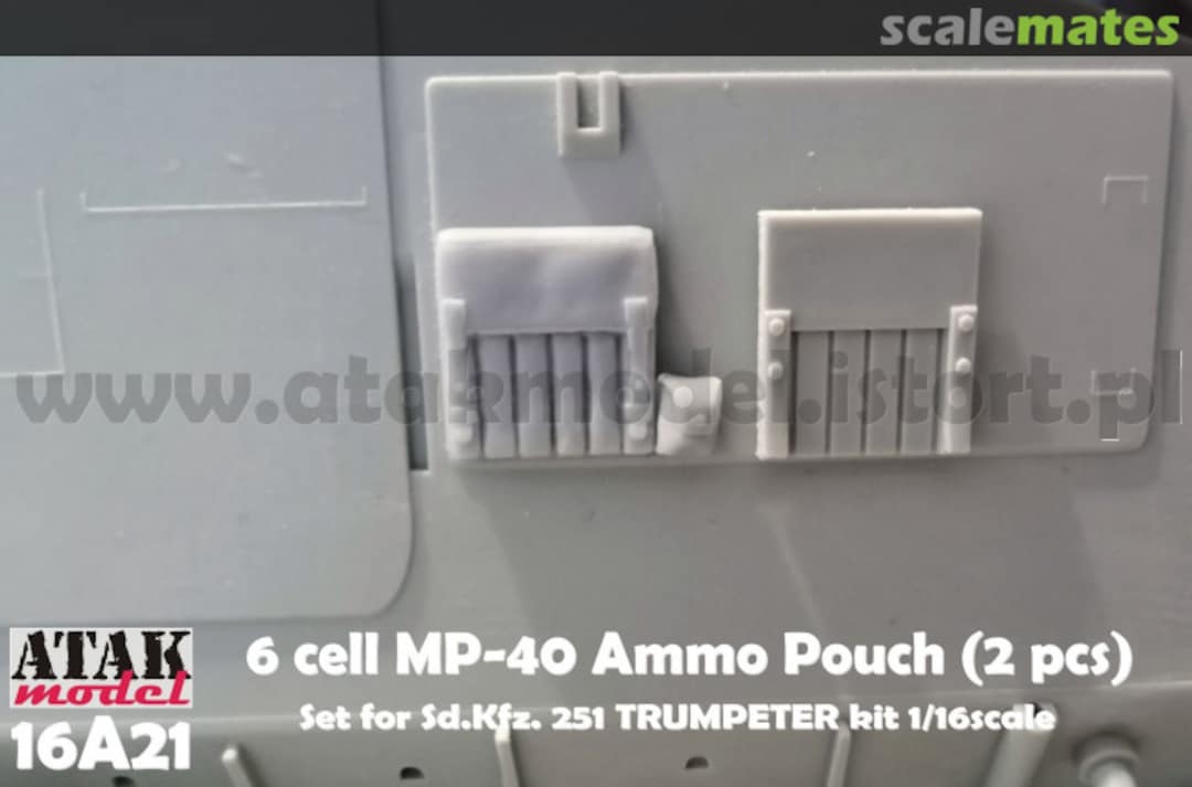 Boxart 6 cell MP-40 Ammo Pouch 16A21 Atak Model Boxart 6 cell MP-40 Ammo Pouch 16A21 Atak Model