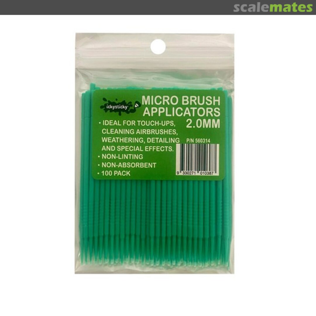 Boxart Micro Brush Applicators 100PK 560314 IckySticky Boxart Micro Brush Applicators 100PK 560314 IckySticky