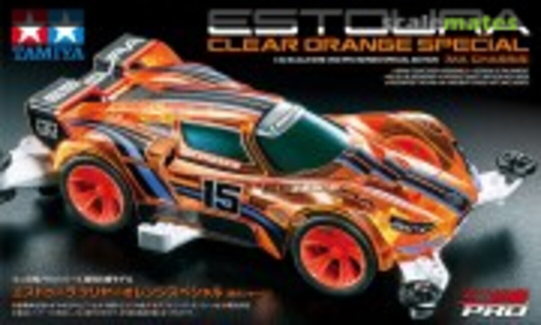 1:32 Mini 4WD Pro Estoura Clear Orange Special (MA Chassis) (Tamiya 95691)