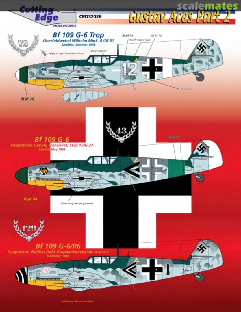 Boxart Bf 109 G-6 CED32026 Cutting Edge Modelworks