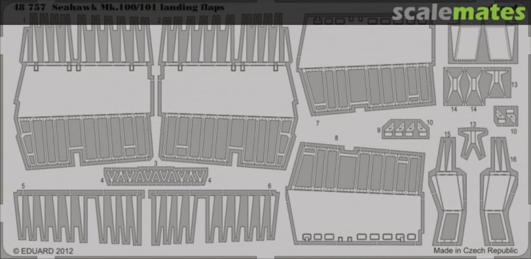Boxart Seahawk Mk.100/101 landing flaps - Trumpeter - 48757 Eduard Boxart Seahawk Mk.100/101 landing flaps - Trumpeter - 48757 Eduard