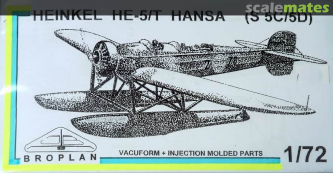 Boxart Heinkel He-5/T Hansa (S 5C/5D) Broplan Boxart Heinkel He-5/T Hansa (S 5C/5D) Broplan