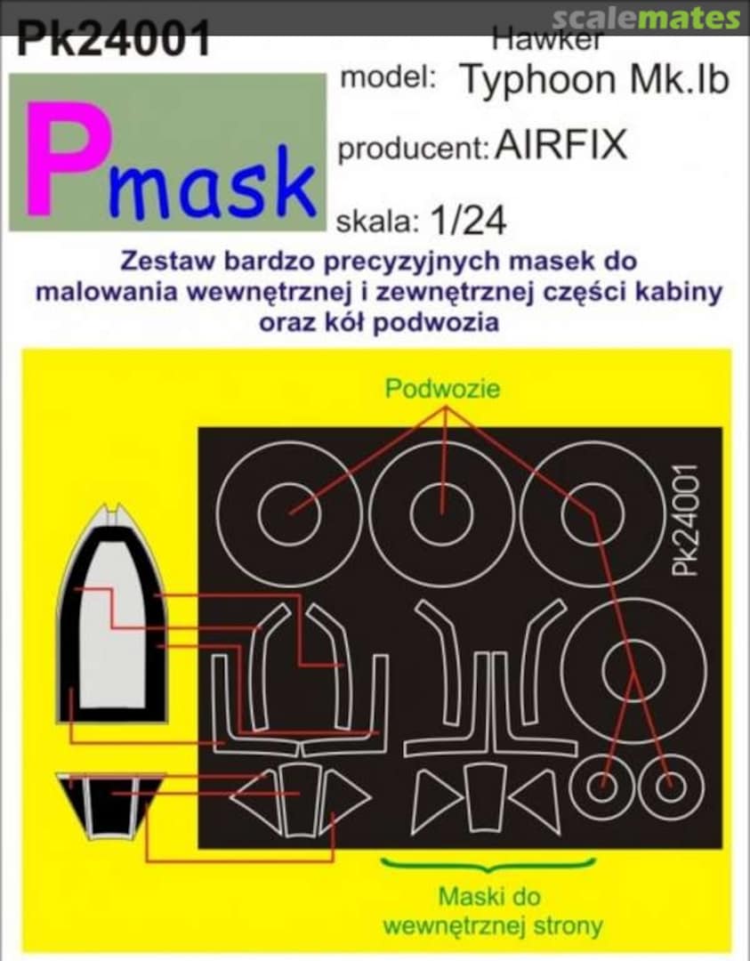 Boxart Hawker Typhoon Mk.Ib PK24001 Pmask Boxart Hawker Typhoon Mk.Ib PK24001 Pmask