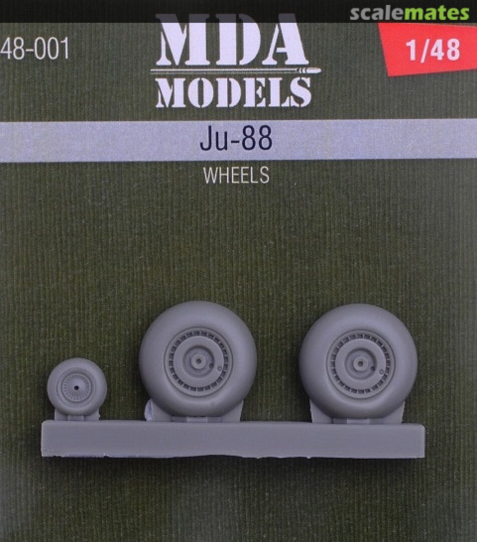 Boxart Wheels set for Ju-88 MDA48-001 MDA Models Boxart Wheels set for Ju-88 MDA48-001 MDA Models