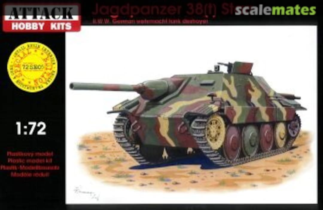 Boxart Jagdpanzer 38(t) Starr 72SE05 Attack Hobby Kits Boxart Jagdpanzer 38(t) Starr 72SE05 Attack Hobby Kits
