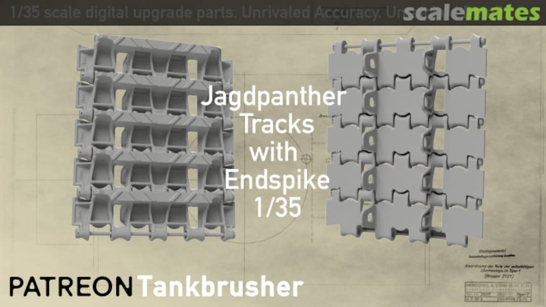 Boxart Jagdpanther single link workable tracks 0009 Tankbrusher Scale Modeling Boxart Jagdpanther single link workable tracks 0009 Tankbrusher Scale Modeling