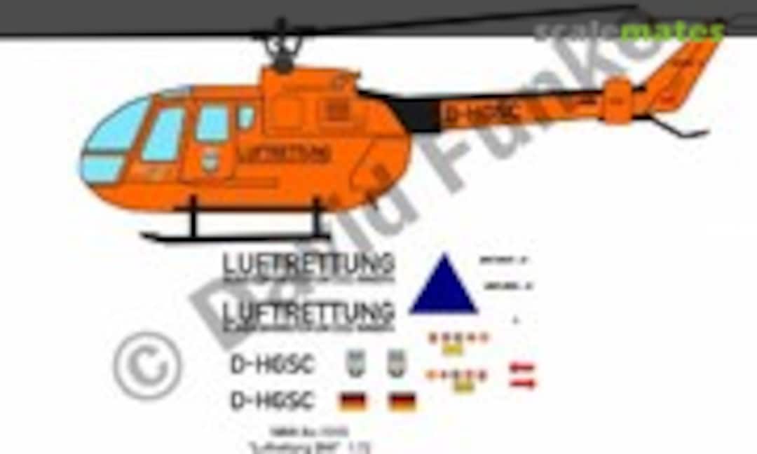 1:72 MBB Bo-105 CBS "Luftrettung" (DF HeloStuff DF10572)