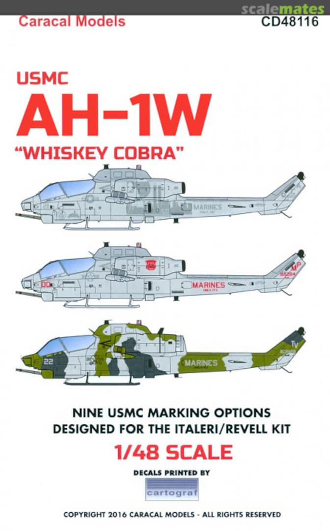 Boxart USMC AH-1W CD48116 Caracal Models Boxart USMC AH-1W CD48116 Caracal Models