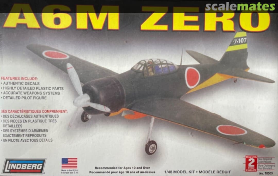 Boxart A6M ZERO 70505 Lindberg