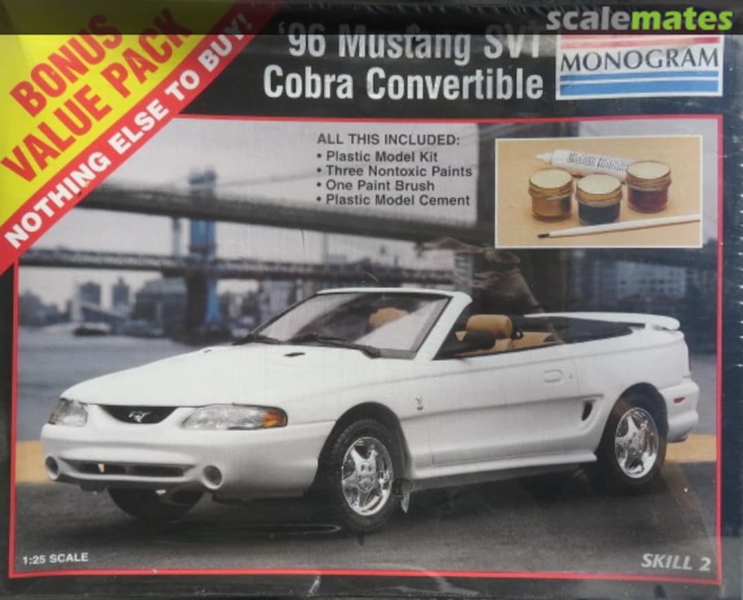 Boxart '96 Mustang SVT Cobra Convertible 9999 Monogram Boxart '96 Mustang SVT Cobra Convertible 9999 Monogram