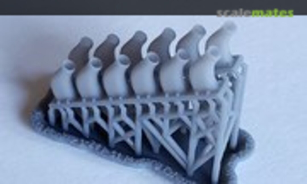 1:24 P-51 Mustang Exhausts, no Shrouds (Model Monkey 24-P51exhausts) 24-P51exhausts