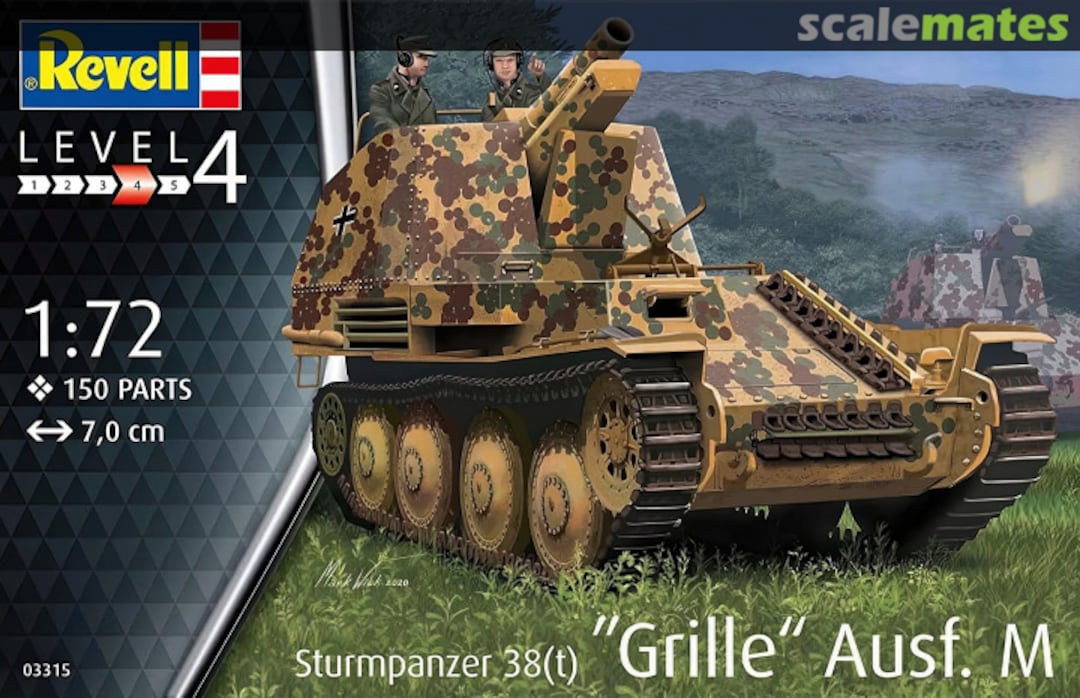 Boxart Sturmpanzer 38(t) ‘Grille‘ Ausf. M 03315 Revell