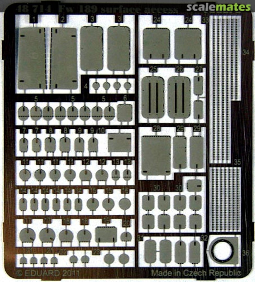 Boxart Fw 189 surface access S.A. 48714 Eduard Boxart Fw 189 surface access S.A. 48714 Eduard