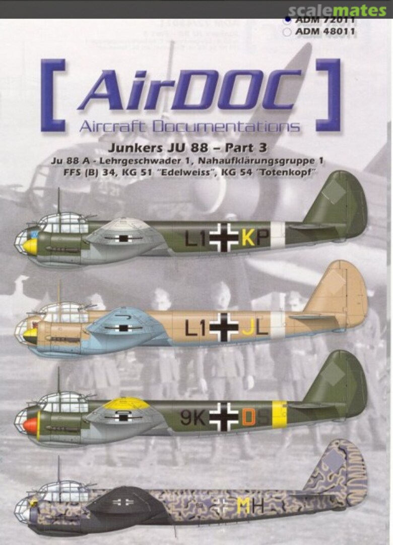 Boxart Junkers Ju 88 – Part 3 ADM72011 AirDOC Boxart Junkers Ju 88 – Part 3 ADM72011 AirDOC