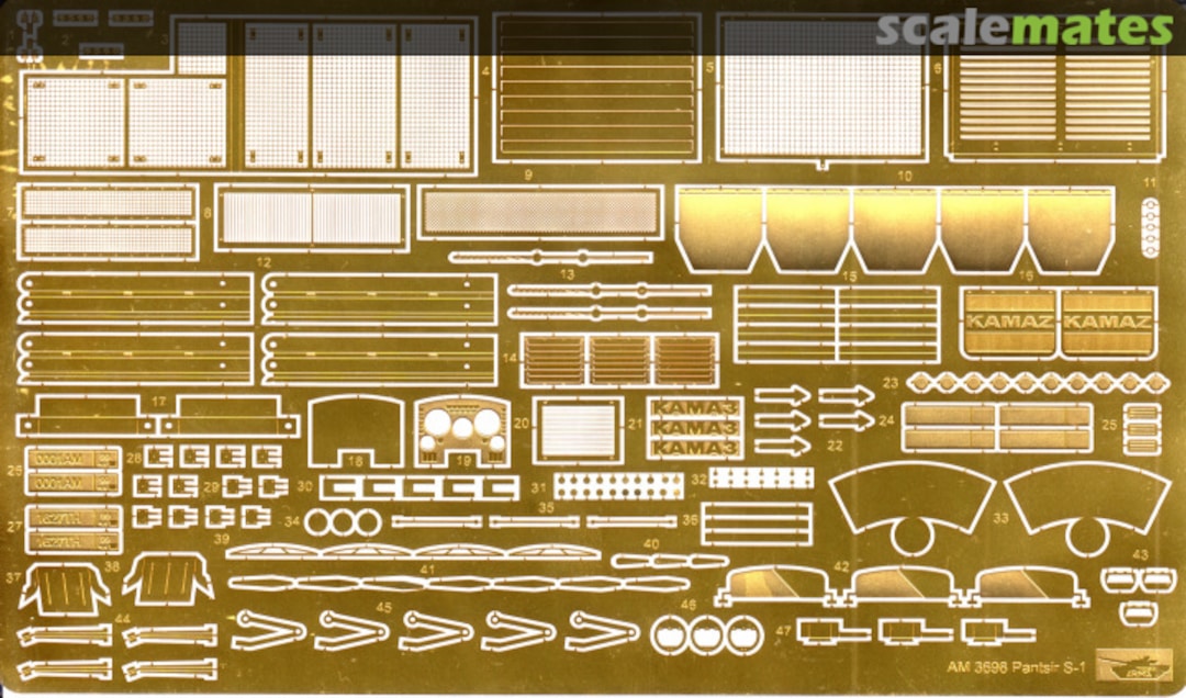 Boxart Pantsir S-1 detail set AM3698 Arma Models