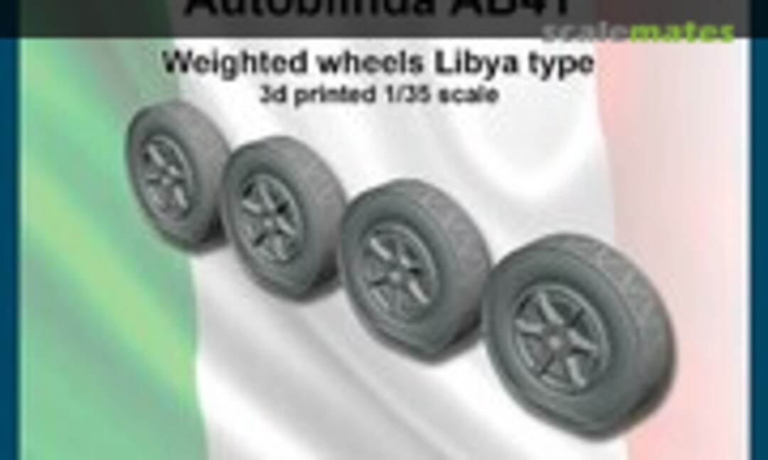 1:35 Autoblinda AB41 "Libya" weighted wheels (FC Model Trend 35953) 35953
