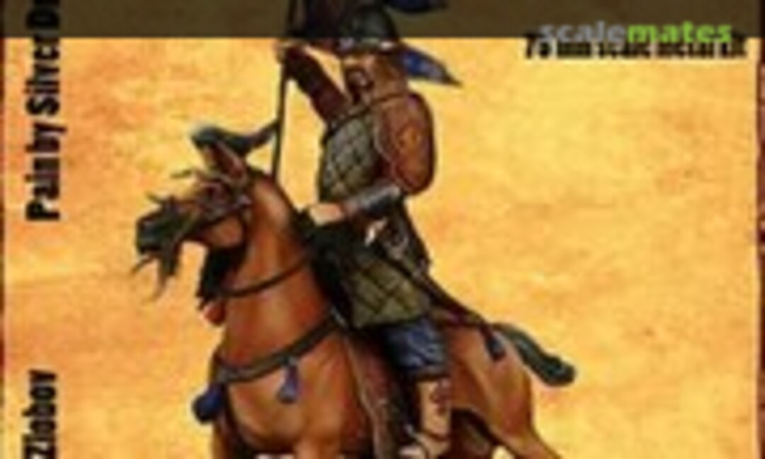 75mm Mongol warrior with standard (Legion Miniatures LMA75-006) LMA75-006