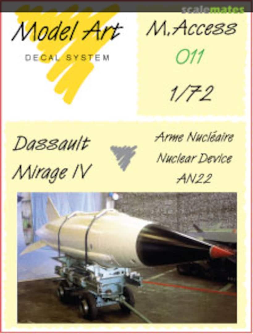 Boxart AN22 Nuclear Device for Mirage IV M.Access 011 Model Art Decal System Boxart AN22 Nuclear Device for Mirage IV M.Access 011 Model Art Decal System