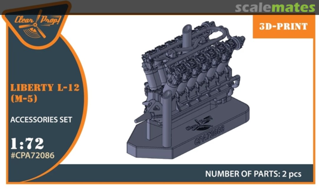 Boxart Liberty L-12 (M5) Engine Set CPA72086 Clear Prop! Boxart Liberty L-12 (M5) Engine Set CPA72086 Clear Prop!
