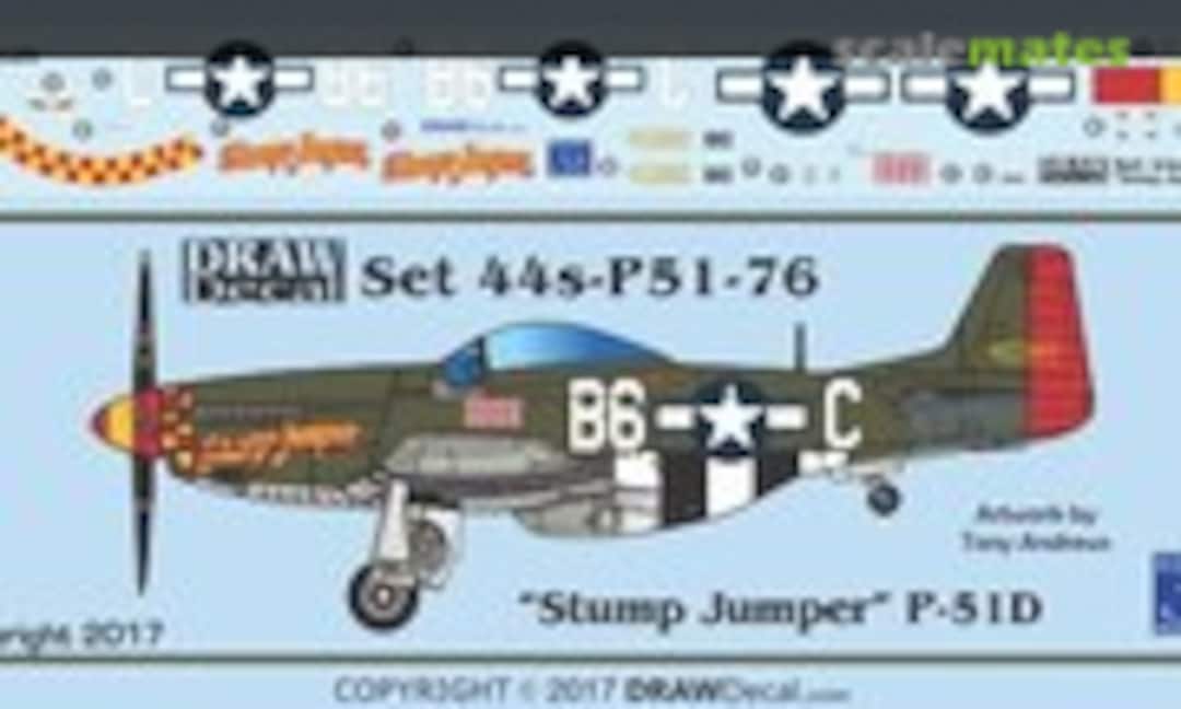 1:144 “Stump Jumper” P-51D (Draw Decal 44-P51-76) 44-P51-76