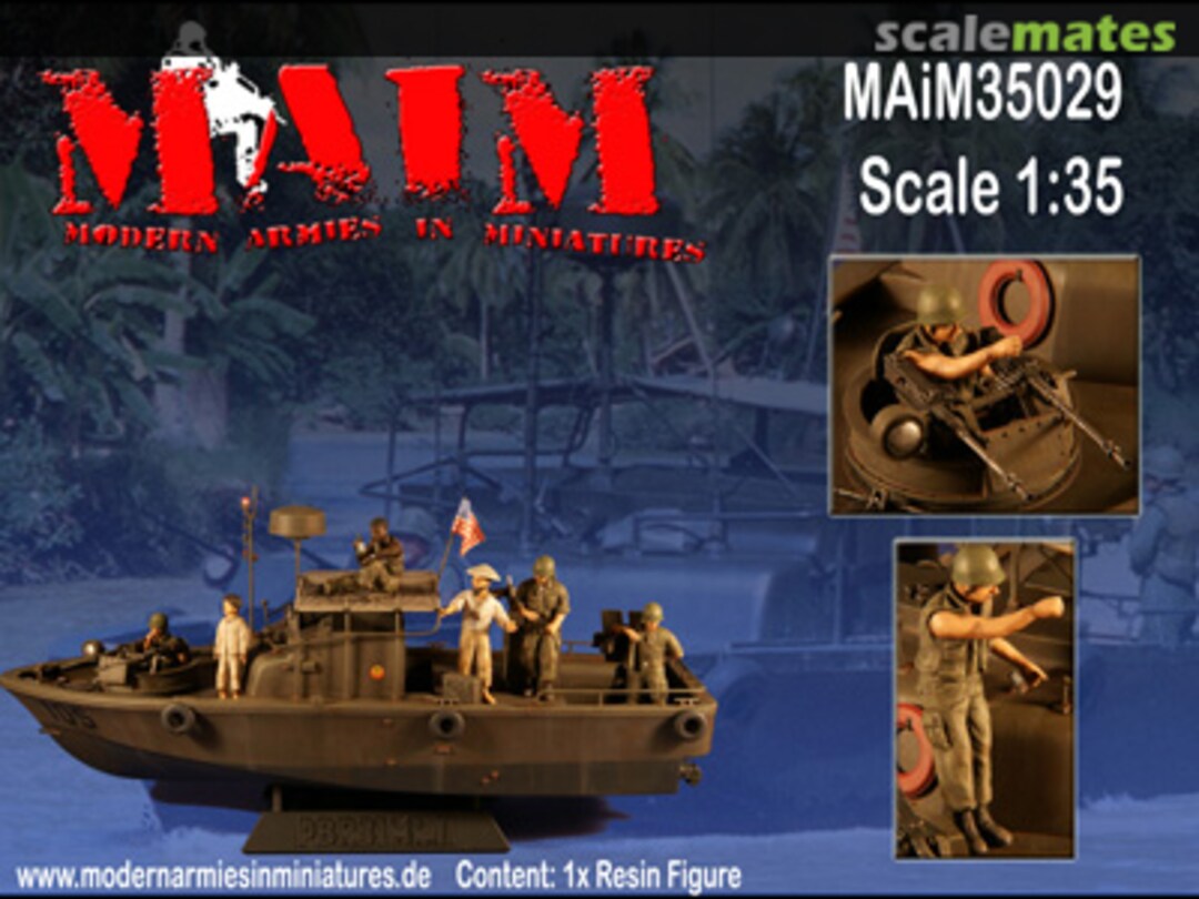 Boxart US Navy Vietnam - Pibber Crew #4 Gunner MAIM35029 MAiM Boxart US Navy Vietnam - Pibber Crew #4 Gunner MAIM35029 MAiM