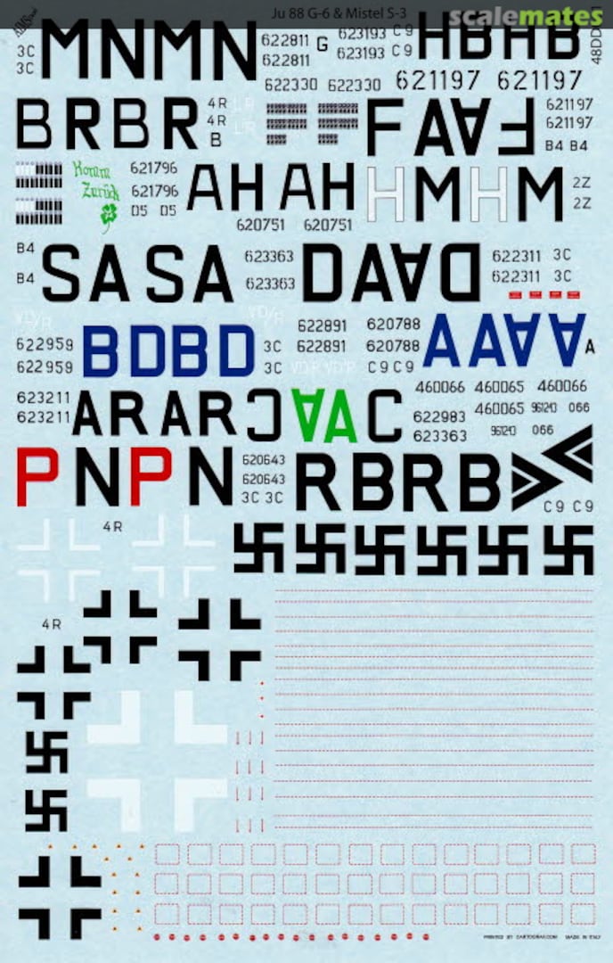 Boxart Ju 88 G-6, Mistel S-3C Collection 48D001 AIMS Boxart Ju 88 G-6, Mistel S-3C Collection 48D001 AIMS