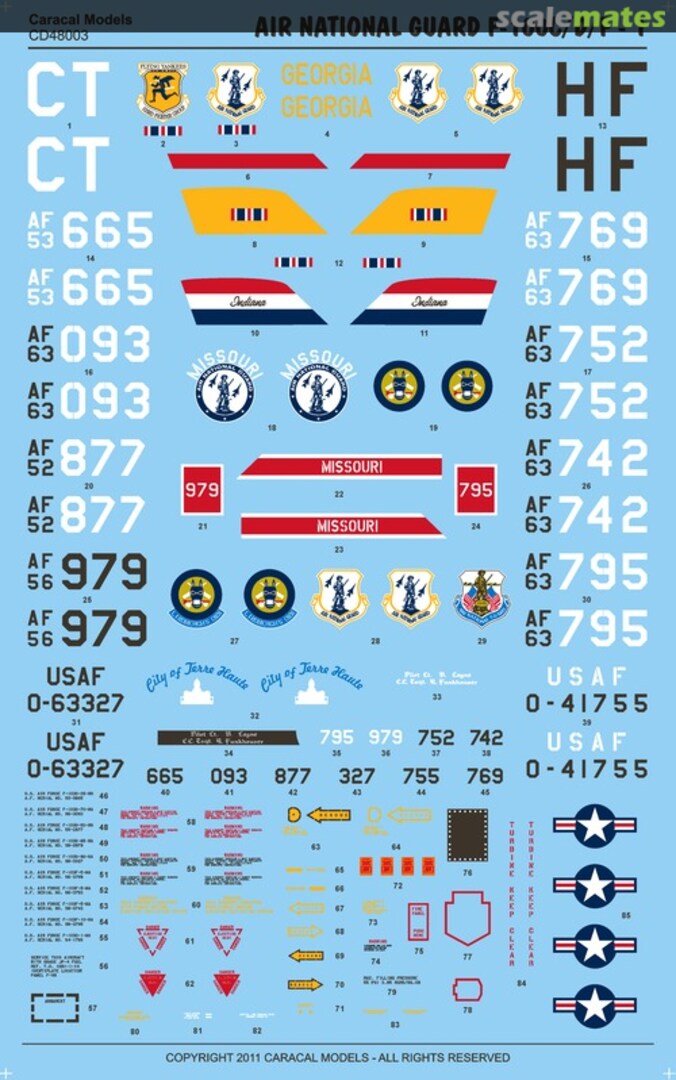 Boxart Air National Guard F-100 C/D/F CD48003 Caracal Models Boxart Air National Guard F-100 C/D/F CD48003 Caracal Models