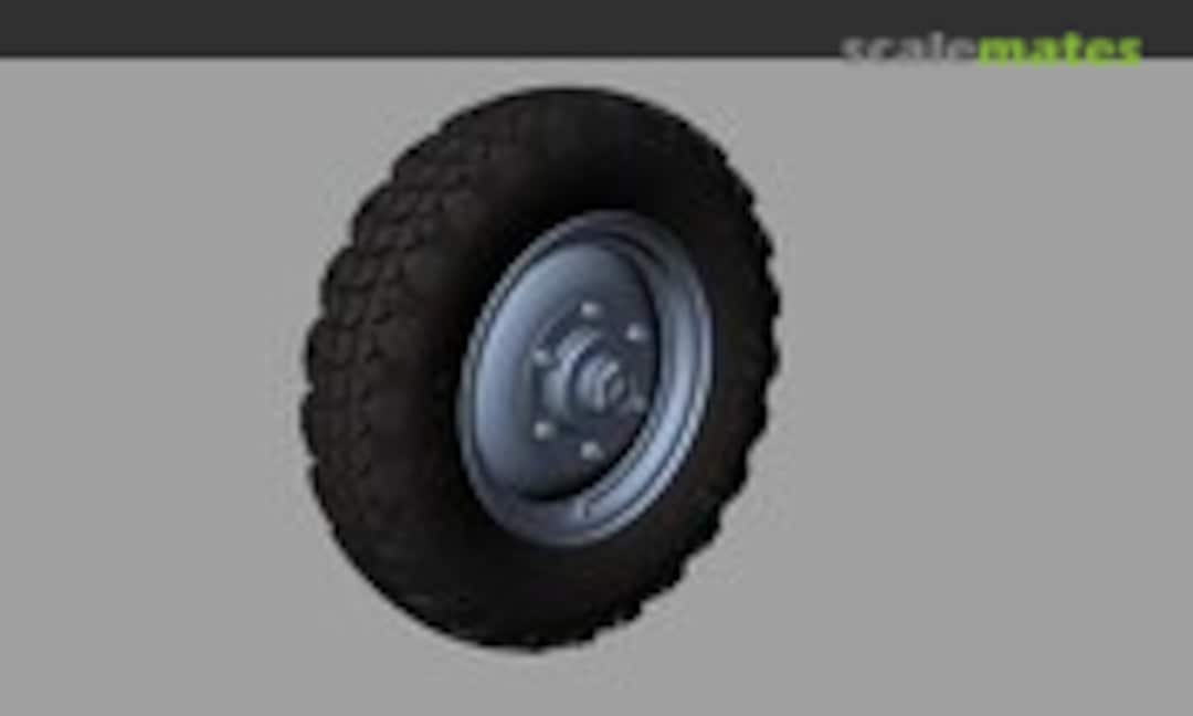 1:35 Mercedes G4 Road wheels (Commercial pattern) (Panzer Art RE35-425) RE35-425