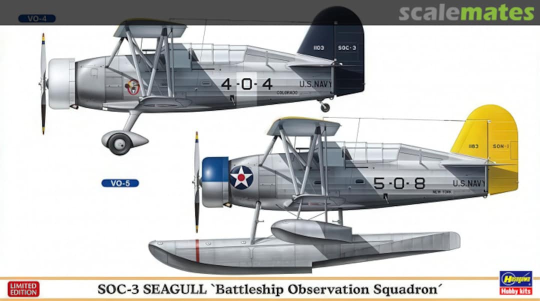 Boxart SOC-3 Seagull 'Battleship Observation Squadron' 02252 Hasegawa Boxart SOC-3 Seagull 'Battleship Observation Squadron' 02252 Hasegawa