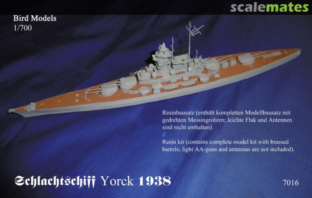 Boxart Schlachtschiff YORCK 1938 7016 Bird Models Boxart Schlachtschiff YORCK 1938 7016 Bird Models